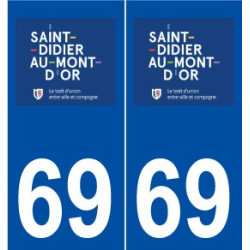 69 Saint-Didier-au-Mont-d'Or logo autocollant plaque stickers ville