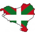 Autocollant Carte Drapeau Basque Euskal Herria sticker