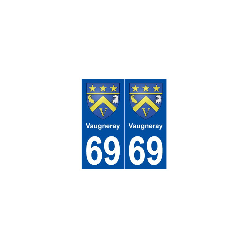 69 Vaugneray blason autocollant plaque stickers ville