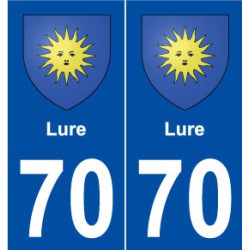 70 Lure blason autocollant plaque stickers ville
