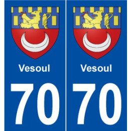 70 Vesoul blason autocollant plaque stickers ville