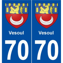 70 Vesoul blason autocollant plaque stickers ville