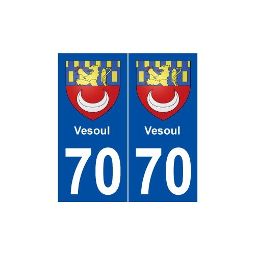 70 Vesoul blason autocollant plaque stickers ville