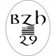 Etiqueta engomada de 29 BZH bandera Bretona Breizh Bretagne logo 2