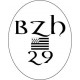 Autocollant 29 BZH drapeau Breton Breizh Bretagne logo 2