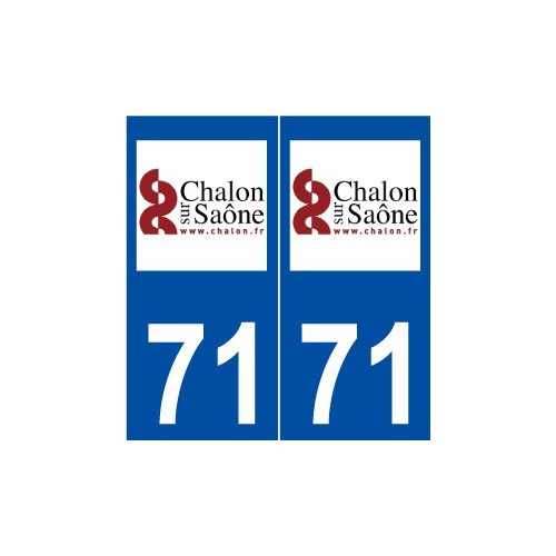 71 Chalon-sur-Saône logo autocollant plaque stickers ville
