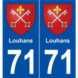 71 Louhans blason autocollant plaque stickers ville