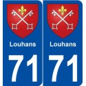 71 Louhans blason autocollant plaque stickers ville