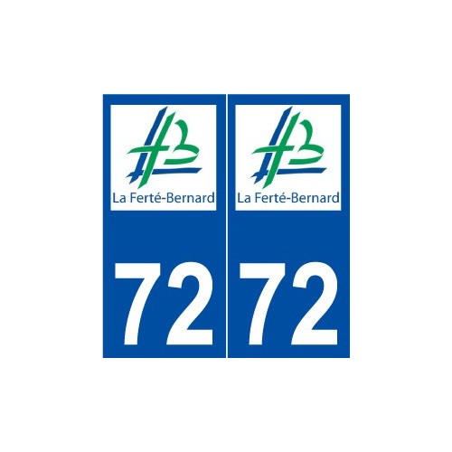 72 La Ferté-Bernard logo autocollant plaque stickers ville