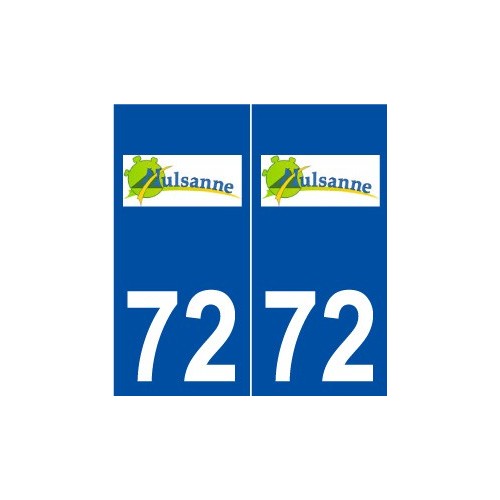 72 Mulsanne logo autocollant plaque stickers ville