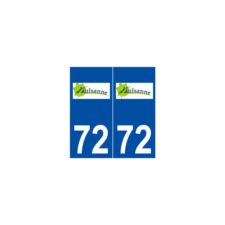 72 Mulsanne logo autocollant plaque stickers ville