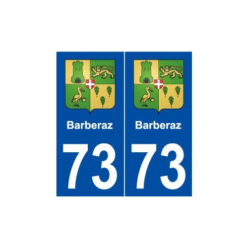 73 Barberaz blason autocollant plaque stickers ville