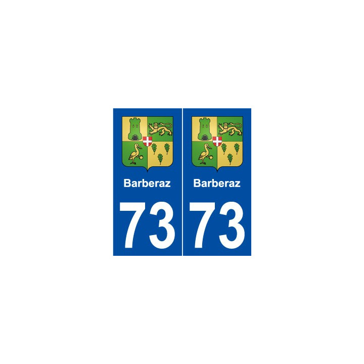 73 Barberaz blason autocollant plaque stickers ville