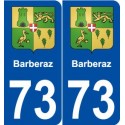 73 Barberaz blason autocollant plaque stickers ville