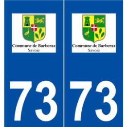 73 Barberaz logo autocollant plaque stickers ville