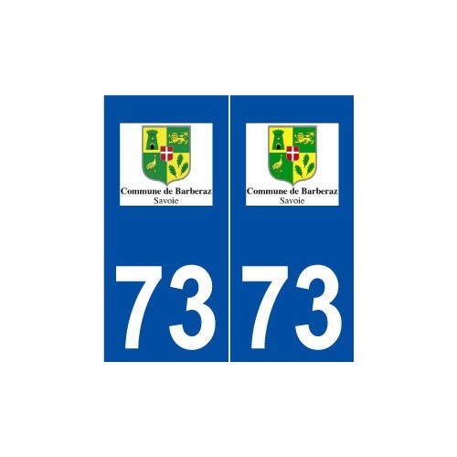 73 Barberaz logo autocollant plaque stickers ville