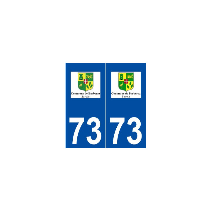 73 Barberaz logo autocollant plaque stickers ville