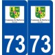 73 Barberaz logo autocollant plaque stickers ville