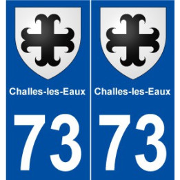 73 Challes-les-Eaux blason autocollant plaque stickers ville