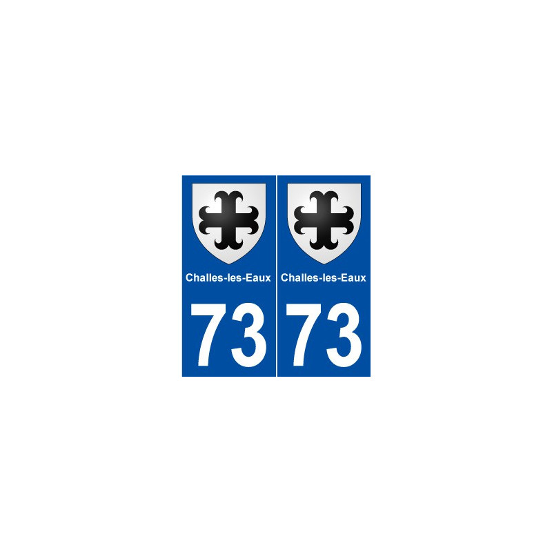 73 Challes-les-Eaux blason autocollant plaque stickers ville