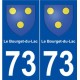73 Le Bourget-du-Lac blason autocollant plaque stickers ville