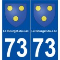 73 Le Bourget-du-Lac blason autocollant plaque stickers ville