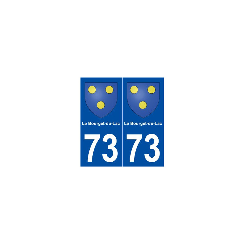 73 Le Bourget-du-Lac blason autocollant plaque stickers ville