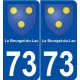 73 Le Bourget-du-Lac blason autocollant plaque stickers ville