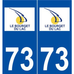 73 Le Bourget-du-Lacz logo autocollant plaque stickers ville