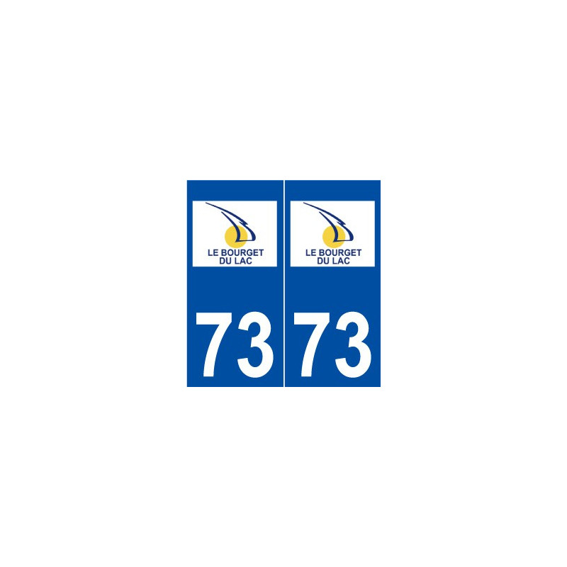 73 Le Bourget-du-Lacz logo autocollant plaque stickers ville