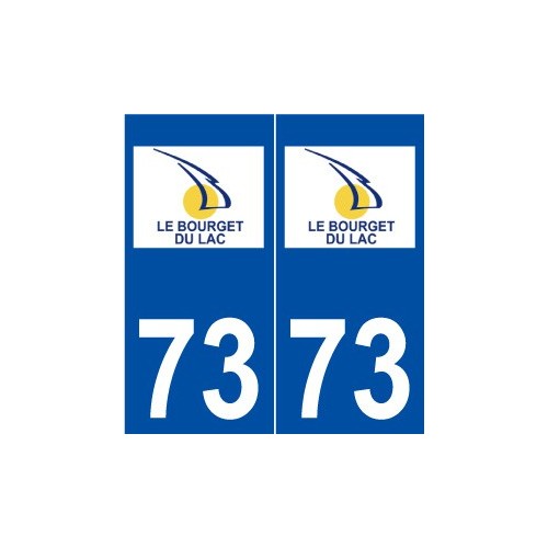 73 Le Bourget-du-Lacz logo autocollant plaque stickers ville