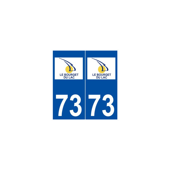 73 Le Bourget-du-Lacz logo autocollant plaque stickers ville