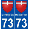 73 Montmélian blason autocollant plaque stickers ville