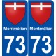 73 Montmélian blason autocollant plaque stickers ville