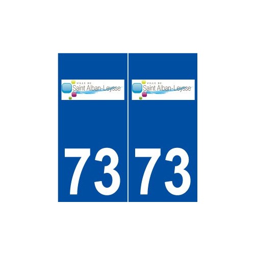 73 Saint-Alban-Leysse logo autocollant plaque stickers ville