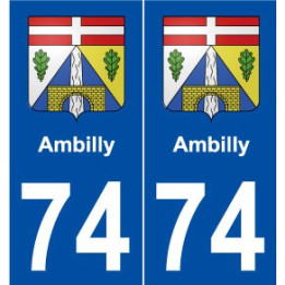 74 Ambilly blason autocollant plaque stickers ville