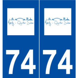 74 Ambilly logo autocollant plaque stickers ville