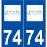 74 Ambilly logo autocollant plaque stickers ville