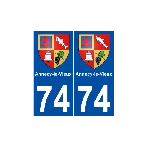 74 Annecy-le-Vieux blason autocollant plaque stickers ville