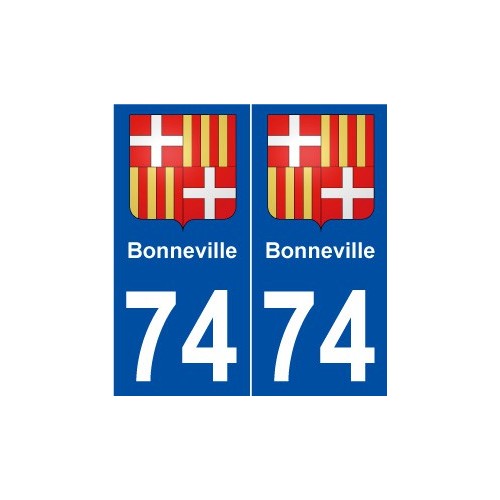 74 Bonneville blason autocollant plaque stickers ville