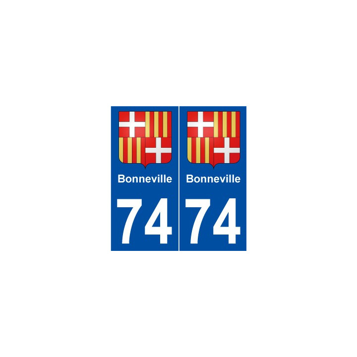 74 Bonneville blason autocollant plaque stickers ville