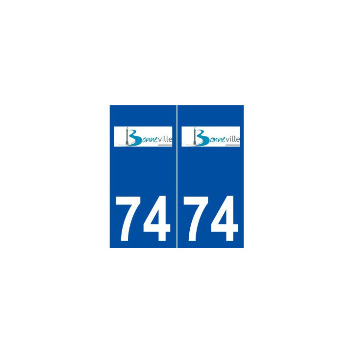 74 Bonneville logo autocollant plaque stickers ville