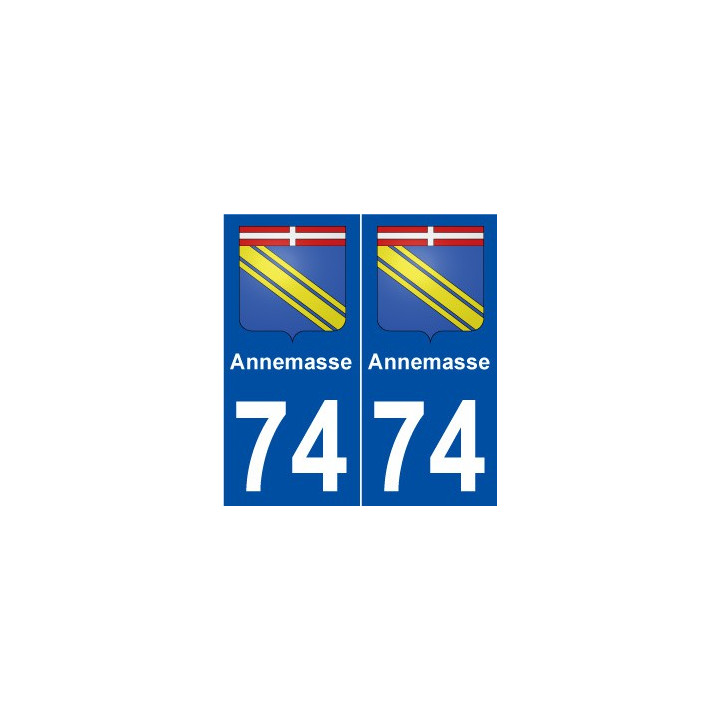 74 Annemasse blason autocollant plaque stickers ville
