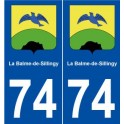 74 La Balme-de-Sillingy blason autocollant plaque stickers ville