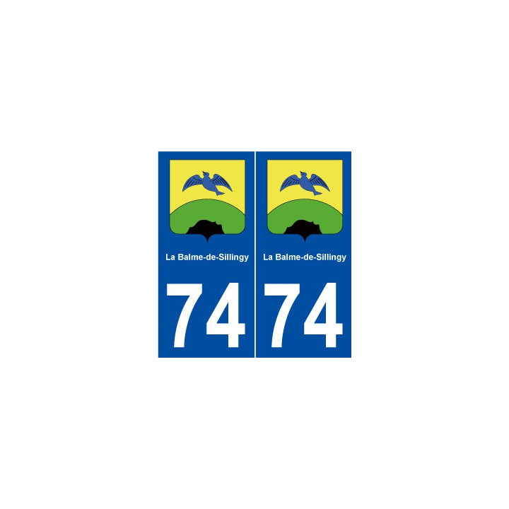 74 La Balme-de-Sillingy blason autocollant plaque stickers ville