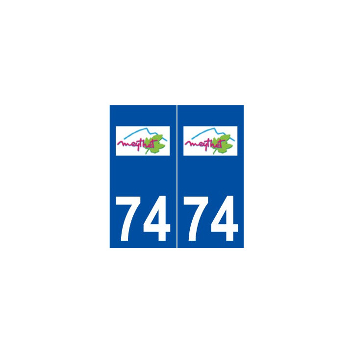 74 Meythet logo autocollant plaque stickers ville