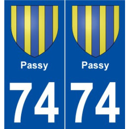 74 Passy blason autocollant plaque stickers ville