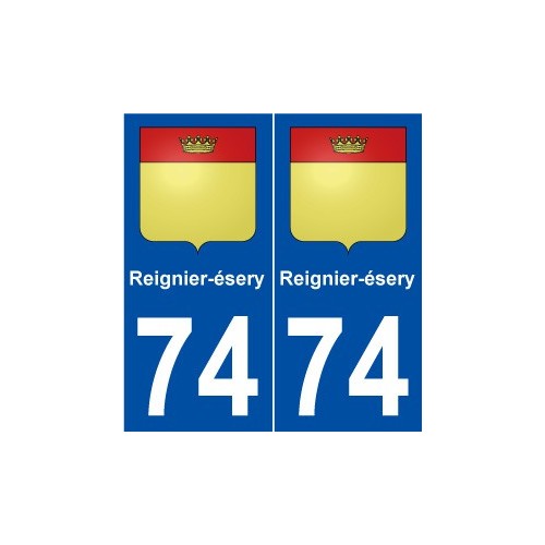 74 Reignier-ésery blason autocollant plaque stickers ville