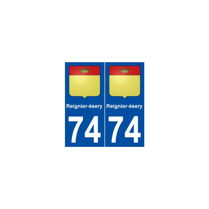 74 Reignier-ésery blason autocollant plaque stickers ville