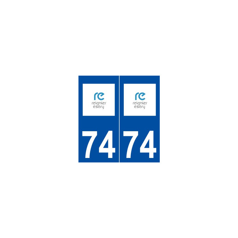 74 Reignier-ésery logo autocollant plaque stickers ville